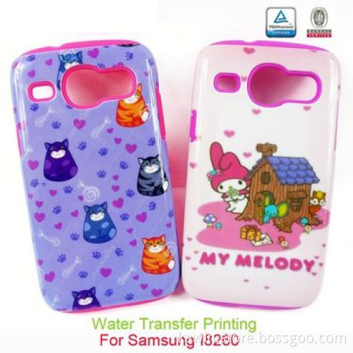 Water Transfer Printing PC + Silicone Cover for Samsung i8260